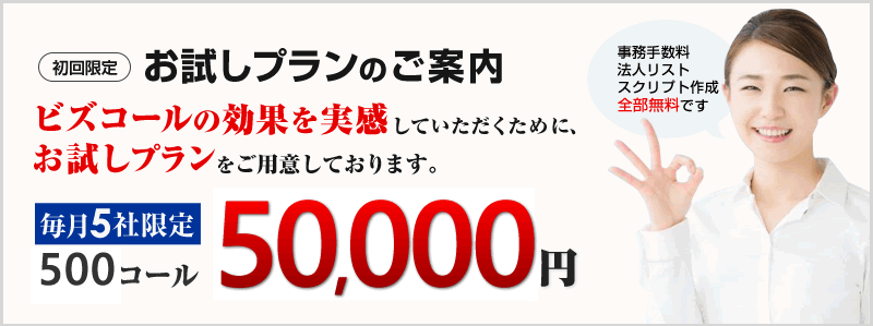 お試しプランのご案内